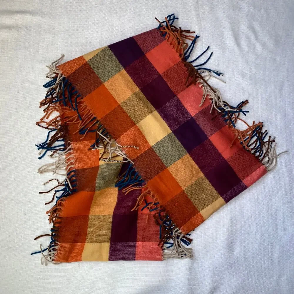 Cashmink fringed sides